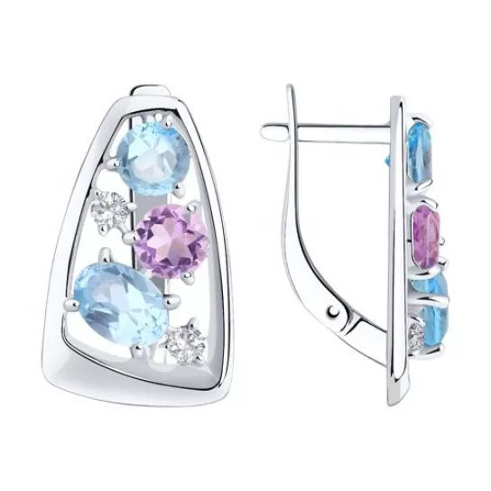 Серьги из серебра