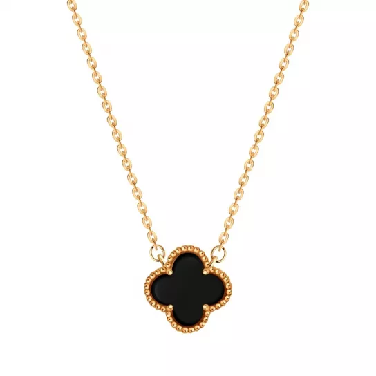 Колье с ониксом из золота