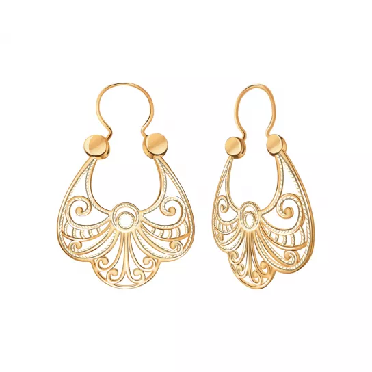 Серьги-калачи из золота