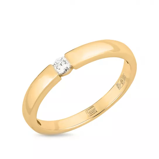 Кольцо с бриллиантами из золота