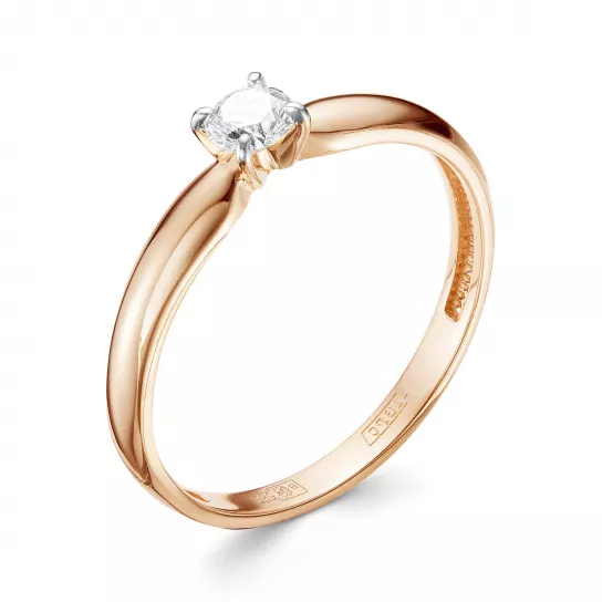 Кольцо с бриллиантами из золота