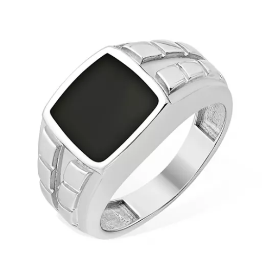 Кольцо-печатка из серебра